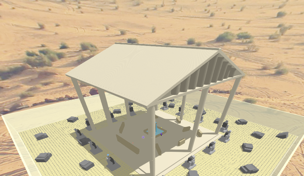 Ancient Structure with stacked ledges and conversion routes